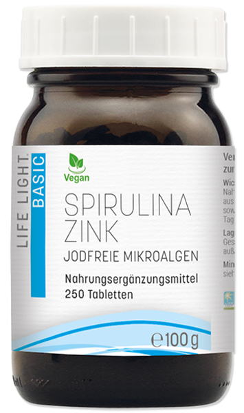 Spirulina Zink, hefefrei (250 Tabletten)